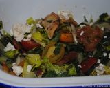 A picture of step 12 of Fattush salad.