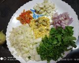 A picture of step 1 of Lentil with Veggies soup.