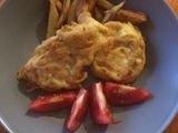 Tempura bundás pulykamell, virsli