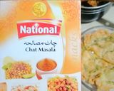 A picture of step 1 of Kharbooza or garma chaat.