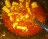 A picture of step 1 of Besan katte recipe.