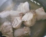 Hình bước làm 1 của món Canh sườn non nấu táo đỏ và nấm