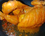 A picture of step 4 of Murgh Mussallim.