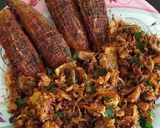 A picture of step 3 of Left over qeema bhary kareelay.