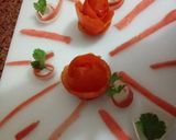 A picture of step 5 of Tomato carrot radish salad.