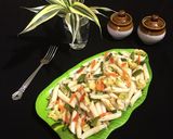 A picture of step 6 of Winter Vegetable Pasta.