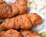 Csípős csirkemellcsíkok burgonyás panírban recept fázis 3 fotója