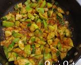 A picture of step 2 of Apple Gourd or Tinday Fry.