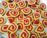 A picture of step 17 of Coconut's Colourful mathri and namakpare.