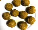 A picture of step 7 of Sweet Corn Laddu.