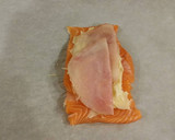 A picture of step 11 of Salmon Fillets Cordon Bleu In a Lemon/ Lime Butter Sauce.