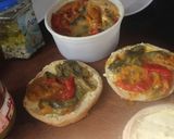 Foto del paso 2 de la receta: Falsa hamburguesa con jamón y verduras asadas