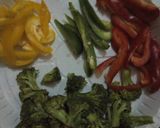 A picture of step 1 of Broccoli served with Indomie.