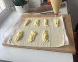 Foto del paso 5 de la receta: Cañas / Napolitanas caseras de hojaldre rellenas (crema pastelera / crema pastelera de chocolate)