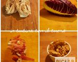 Foto del passaggio 1 della ricetta Fettuccine allo speck con radicchio, speck e noci ♡ ⛄🎁🎄🎅