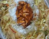 A picture of step 3 of Sinaporian rice.