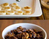Foto del paso 1 de la receta: Tarta de nata, plátano y nueces caramelizadas