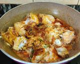 A picture of step 6 of Andhra chicken.