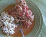 Foto del paso 6 de la receta: Pollo horneado con arroz y ensalada de coditos
