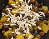 A picture of step 2 of Kala Chana bhuna with potato#ramadan.