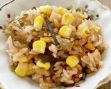 A picture of step 8 of ☆Corn Rice with Butter and Soy Sauce☆.