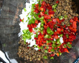 Foto del paso 5 de la receta: Ensalada de lentejas con emulsión de aceite de oliva virgen extra, vinagre y limón