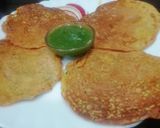 A picture of step 3 of Crispie gram flour Chilla.