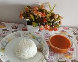 A picture of step 7 of Tomato saar/ tomato curry.