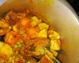 A picture of step 2 of Chana dal badi with gazar.