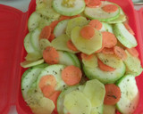 Foto del paso 4 de la receta: Solomillo relleno de pistachos, foie y pasas con verduras al vapor