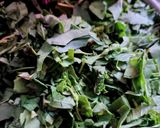 A picture of step 1 of Besan Bathua Leaves Sabzi.