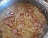 Édeskáposzta leves virslivel /a mi frankfurti levesünk recept fázis 3 fotója