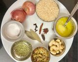 A picture of step 1 of Nei Choru (Ghee Rice).