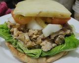 Foto del paso 10 de la receta: Sánduche🥪de pollo🍗manzana🍏 y cebolla🧅caramelizadas con queso🧀y vegetales frescos🥗