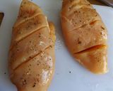 Foto del paso 1 de la receta: Pechugas de pollo rellenas con espinacas y ricota