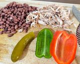 عکس مرحله 3 از دستور ساندویچ مرغ و لوبیا با گردو (Chicken & beans with walnut sandwich)