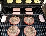 A picture of step 4 of Mike's Double Decker Sweet Hawaiian Swiss Burgers.