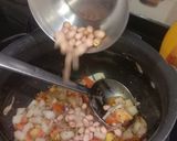 A picture of step 3 of Moong Dal Khichadi.