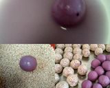 Foto langkah ke 4 dari resep Onde-onde ubi ungu yang lembut.