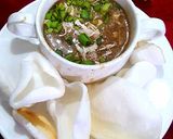 A picture of step 5 of Hot n Sour Soup 🥣🥣.