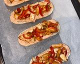 Une image de l'étape 3 de Mini bruschetta au poulet fromage🍗🧀.