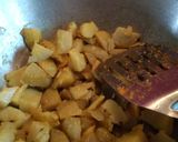 A picture of step 2 of Raw Mango curry.
