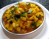 A picture of step 8 of Bottlegourd Lauki Dudhi Tadka with Nigella seeds kalonji.