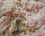 Foto langkah ke 4 dari resep Lemper Pink Kulit Buah Naga.