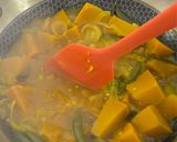 A picture of step 4 of Mathanga (Pumpkin) Curry (Kerala Style).