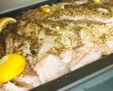 Foto del paso 7 de la receta: FILETES DE PEJERREY CON CUBIERTA DE ESPINACAS Y TOMATES SECOS (GRATINADOS)🐟🥬🍅🧀🧀🍅🥬🐟🥘🫕🍲🍛🐟🐟
