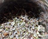 A picture of step 1 of Moong dal and sprouts Wrap.