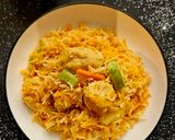 صورة لخطوة 9 من وصفة الأرز المكرمل بالخضار والدجاج