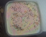A picture of step 7 of Colourful thandai ice cream.