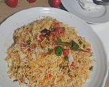 A picture of step 10 of Vegetable Biryani.